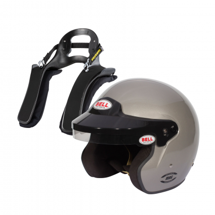 Bell Mag Titanium Helmet with HANS Posts & HANS Package